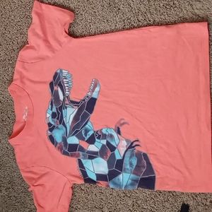 Boy's Coral Dinosaur Tee Shirt